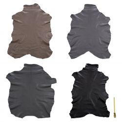 Lot de 4 Peaux entières de Chèvre Grises