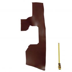 Peau Vachette tannage végétal ép. 3,4mm bordeaux