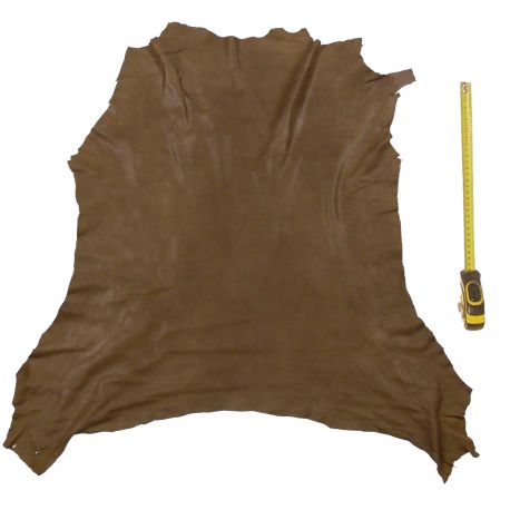 Peau entière d'Agneau Marron finition Velours
