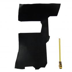 Peau Vachette tannage végétal ép. 3,3 mm Noir