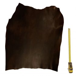 Collet Vachette ép. 3mm tannage végétal marron foncé