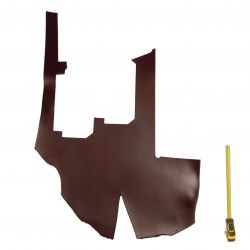 Peau Vachette tannage végétal ép. 3,3 mm Bordeaux