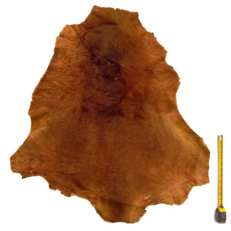 Peau entière de Kangourou à poils ras Marron