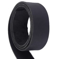 Lanière de Vachette Tannage Végétal Noir