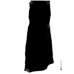 Demi Croupon Cuir épais Vachette 4,5mm Tannage Végétal Noir