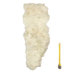 Peau de chèvre à poils longs Blanc