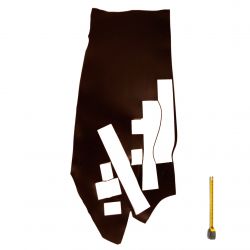 Grande chute entière croupon cuir ép. 2mm tannage végétal Vachette Marron foncé