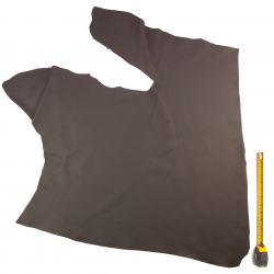 Peau de cuir Vachette Gris foncé