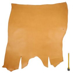 Croupon entier ép. 2 mm Vachette Tannage végétal Marron clair