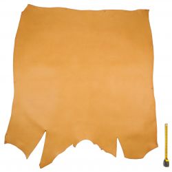 Croupon entier ép. 2 mm Vachette Tannage végétal Marron clair