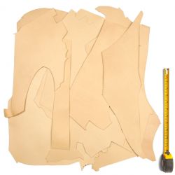 10 kg morceaux cuir Vachette tannage végétal ép. 2 mm