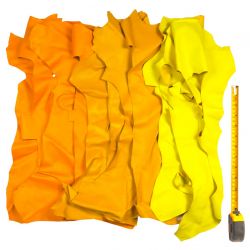 1 kg chutes de cuir Jaunes