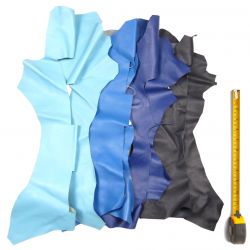 2 kg chutes de cuir Bleus