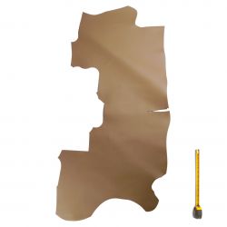 Cuir Veau grainé Marron étoupe