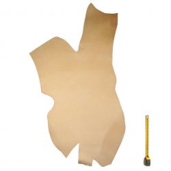 Collet Vachette ép. 2 mm tannage végétal Naturel