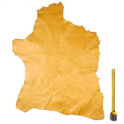 Peau entière de Chèvre Marron finition viellie
