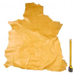 Peau entière de Chèvre Marron finition viellie