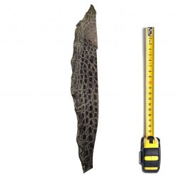 Peau de Crocodile Noire finition vieillie