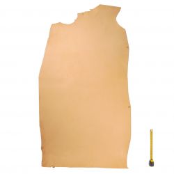 Collet entier Vachette ép. 3 mm tannage végétal Naturel