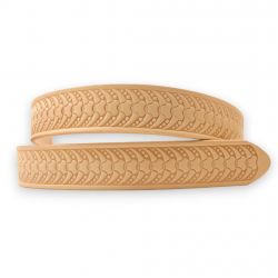 Bande de ceinture 112x3,8cm cuir de Vachette Tannage Végétal Naturel