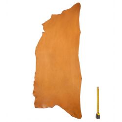 Collet Vachette ép. 3mm tannage végétal marron Tan