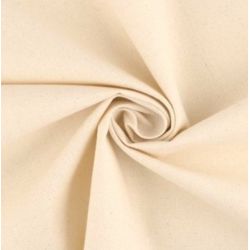 1 mètre toile de Coton lourd coloris beige laize 160 cm