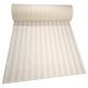 50 cms toile de Lin rayé blanc/beige laize 142 cm