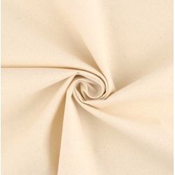 1 mètre linéaire toile de Coton lourd coloris beige laize 160 cm