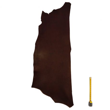 Collet Vachette ép. 3mm tannage végétal marron foncé
