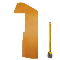 Cuir tannage végétal Vachette ép. 2 mm Marron