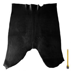 Croupon entier Harness épais 6 mm cuir tannage végétal Vachette Noir Grade B