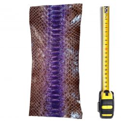 Peau de Serpent Python cuir bicolore