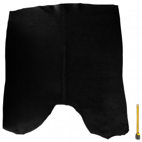Croupon entier ép. 5 mm Harness cuir tannage végétal Vachette Noir Grade B