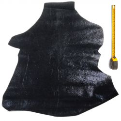 Peau de Chèvre 2nd choix cuir Noir imprimé Reptile