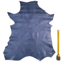 Peau entière de Chèvre cuir Bleu