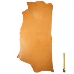 Collet Vachette ép. 2,8mm tannage végétal cuir Marron