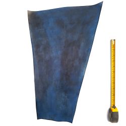 Cuir tannage végétal Vachette ép. 2mm Bleu antique patiné main