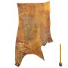 Cuir épais tannage végétal Vachette ép. 4,5mm Marron antique patiné main