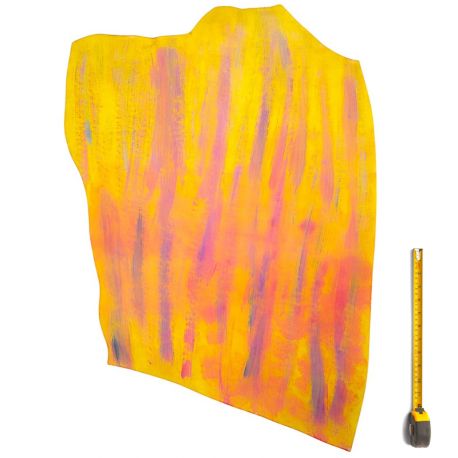 Cuir tannage végétal Vachette 2mm Jaune antique patiné main