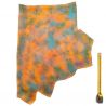 Cuir tannage végétal Vachette ép. 2mm Orange antique patiné main