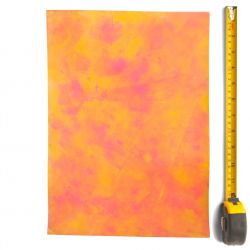 Cuir épais tannage végétal Vachette ép. 3,6mm Jaune antique patiné main