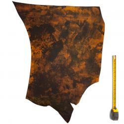 Cuir tannage végétal Vachette ép. 2mm Marron antique patiné main