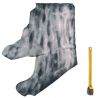 Peau de Vachette cuir Noir patiné main