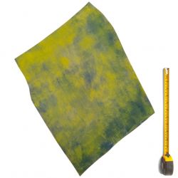 Cuir épais tannage végétal Vachette ép. 3,6mm Jaune antique patiné main