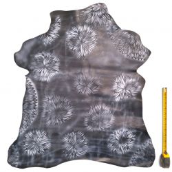 Peau entière de Chèvre cuir Noir patiné main