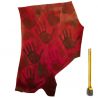 Cuir tannage végétal Vachette 2mm Rouge antique patiné main