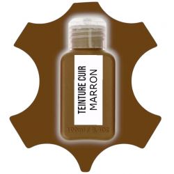 Teinture pour cuir coloris NOIR - 100 ml - Leather dye