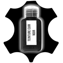 Teinture pour cuir coloris NOIR - 100 ml - Leather dye