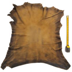 Peau entière d'Agneau Marron Antique velours