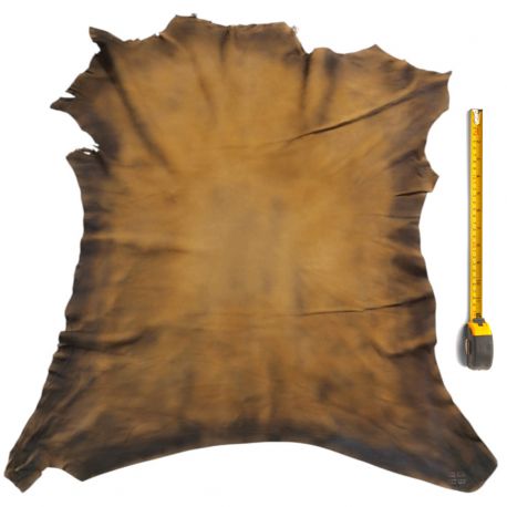 Peau entière d'Agneau Marron Antique velours
